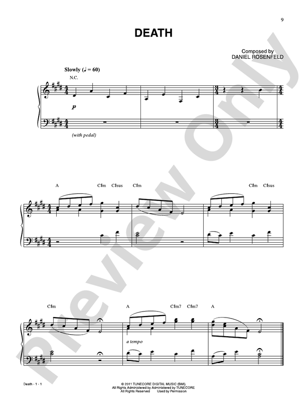 Death (from "Minecraft") - Piano (Digital Download)