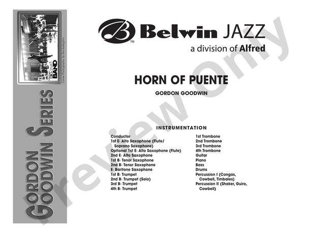 Horn of Puente (Grade 5.5) - Jazz Ensemble Conductor Score & Parts (Digital Download)
