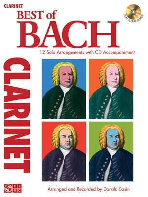 Best of Bach - 12 Solo Arrangements with CD Accompaniment - Johann Sebastian Bach - Clarinet Johann Sebastian Bach Cherry Lane Music /CD