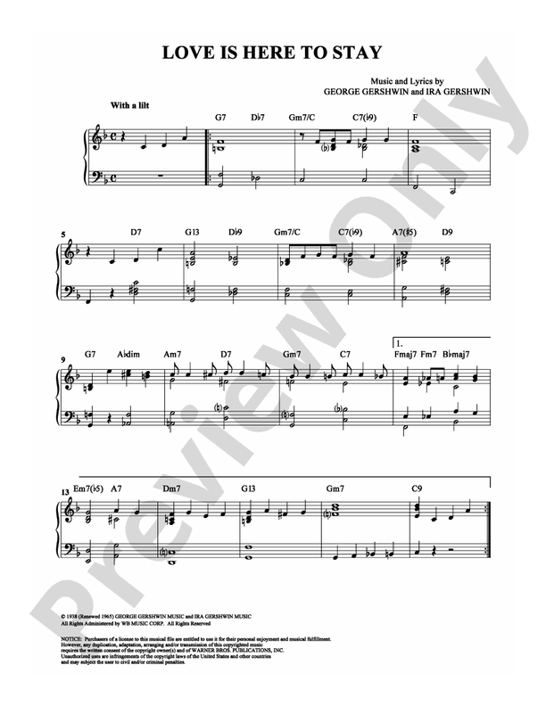 Love Is Here to Stay - DSM-PS-0007875 - Piano (Digital Download)