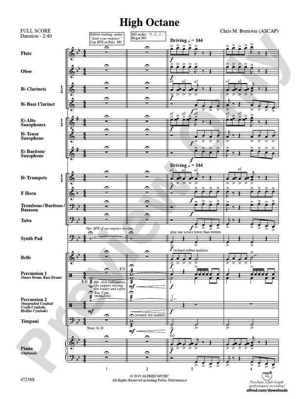 High School Cadets - Concert Band Conductor Score & Parts (Digital Download)