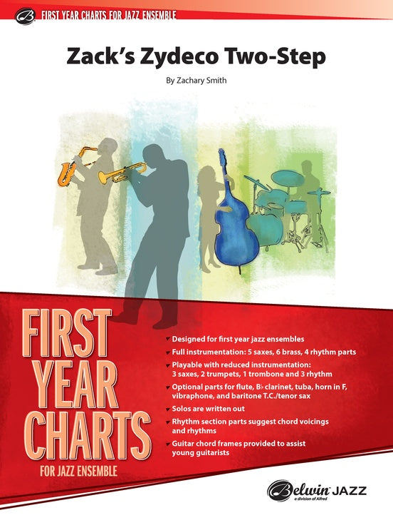 Zack's Zydeco Two-Step – Jazz Ensemble Conductor Score & Parts (Digital Download)