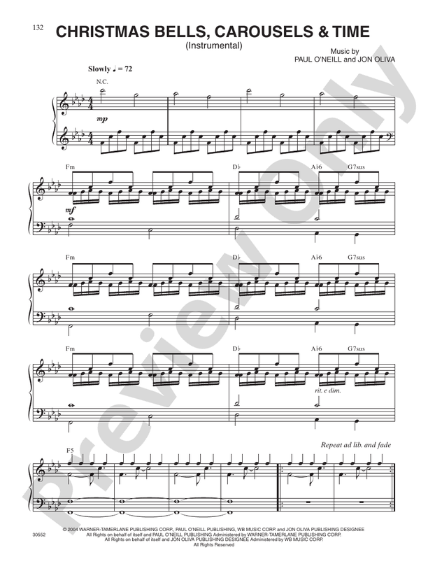 Christmas Bells, Carousels and Time - DSM-PS-0010915 - Piano (Digital Download)