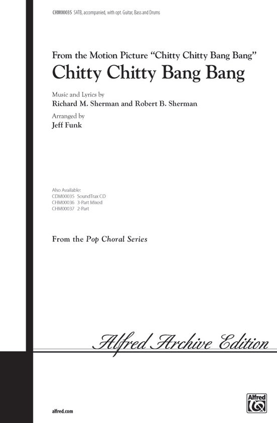 Chitty Chitty Bang Bang (from Chitty Chitty Bang Bang) – SATB Choral Octavo (Digital Download)