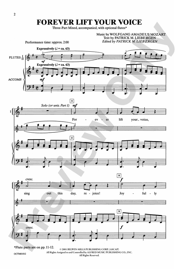 Forever Lift Your Voice – 3-Part Mixed Choral Octavo (Digital Download)