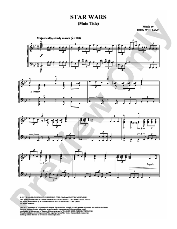 Star Wars (Main Theme) - DSM-PS-0002482 - Piano (Digital Download)