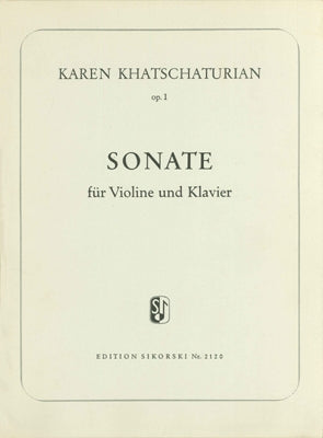 Khachaturian, K - Sonata Op1 - Violin/Piano Accompaniment Hal Leonard 50480154