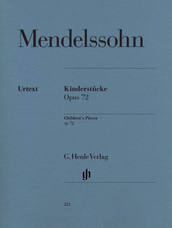 Mendelssohn - Childrens Pieces Op72 - Piano Solo Henle HN221
