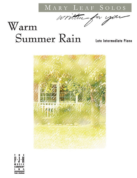 Warm Summer Rain - Piano (Digital Download)