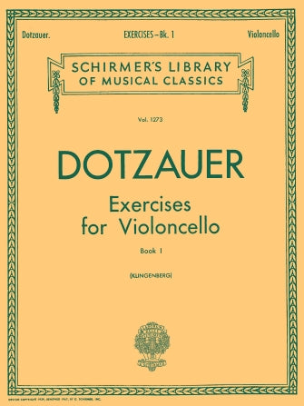 Dotzauer - 62 Exercises Book 1 LIB.1273 - Cello Schirmer 50258390