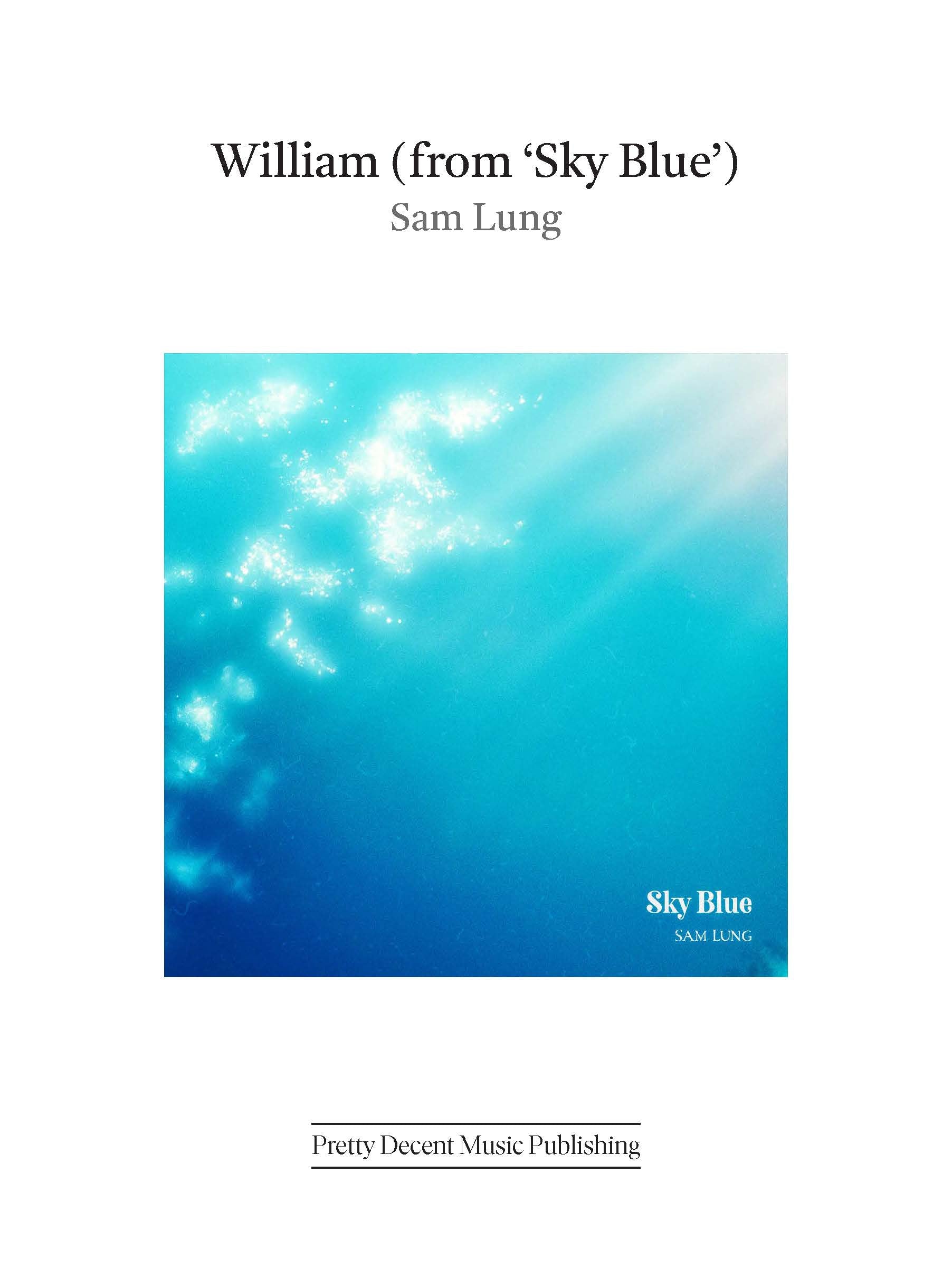 William (from 'Sky Blue') - Piano Solo (Digital Download)