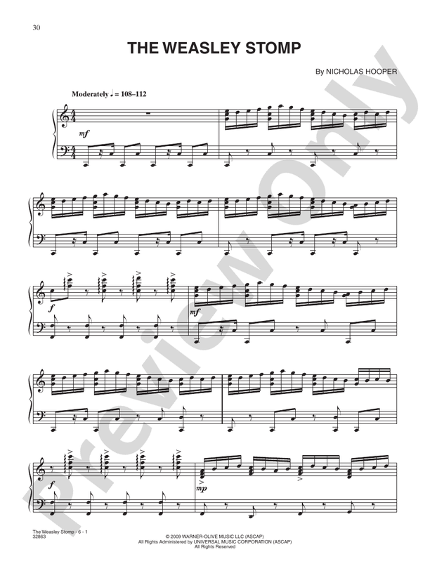 The Weasley Stomp (from "Harry Potter and the Half-Blood Prince") - Piano (Digital Download)