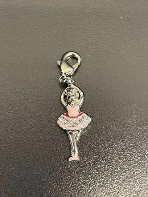 Ballet Charm Pink Ballerina with Diamantes