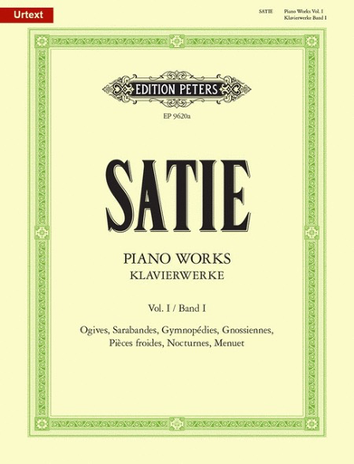 PIANO WORKS VOL 1 (URTEXT) - PIANO - SATIE ARR KLEMM - PETERS