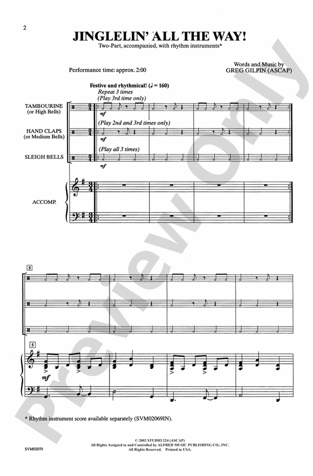 Jinglelin' All the Way! – 2-Part Choral Octavo (Digital Download)