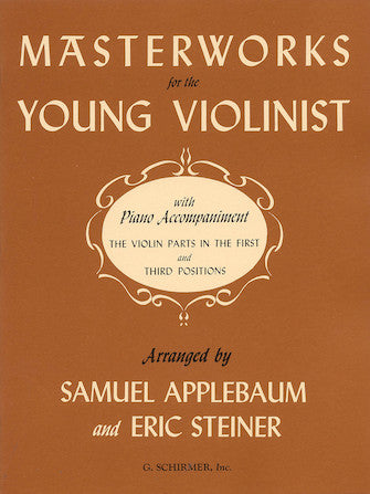 Masterworks for Young Violinists - Violin/Piano Accompaniment Schirmer 50328560
