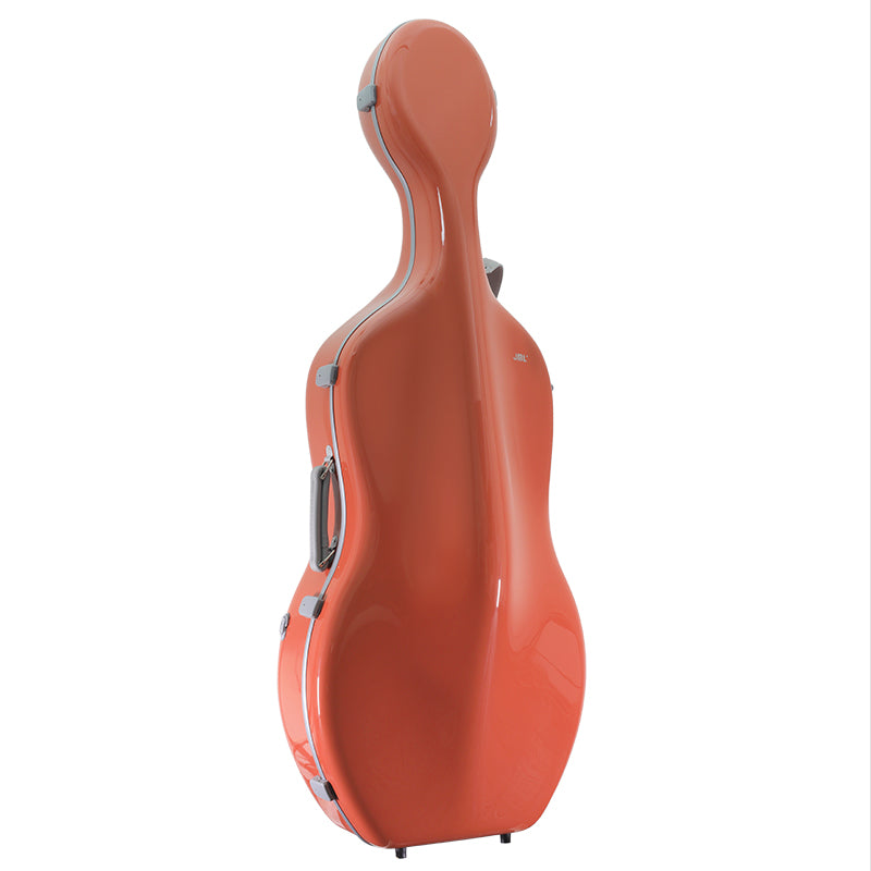 JML CL-6 Carbon Luxe 2.9 Cello Case Flora Orange 4/4