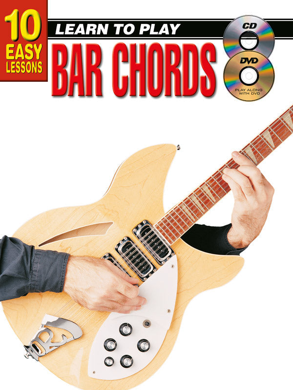 10 Easy Lessons Learn To Play Bar Chords Bk/CD/DVD