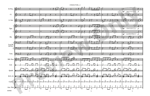 Am I Wrong – Marching Band Conductor Score & Parts (Digital Download)