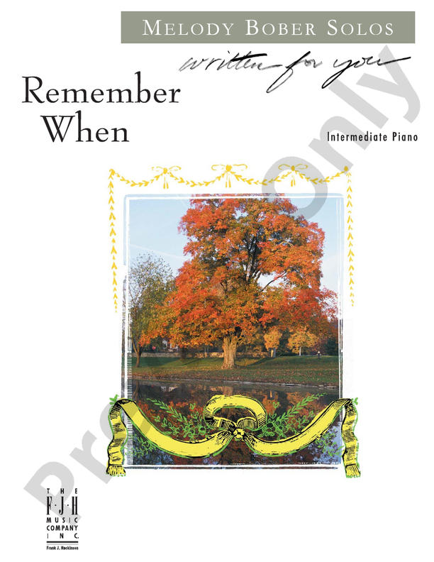 Remember When - Piano (Digital Download)