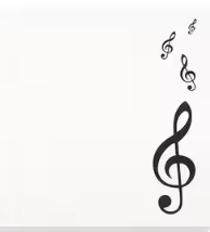 Post-it Notes Treble Clefs