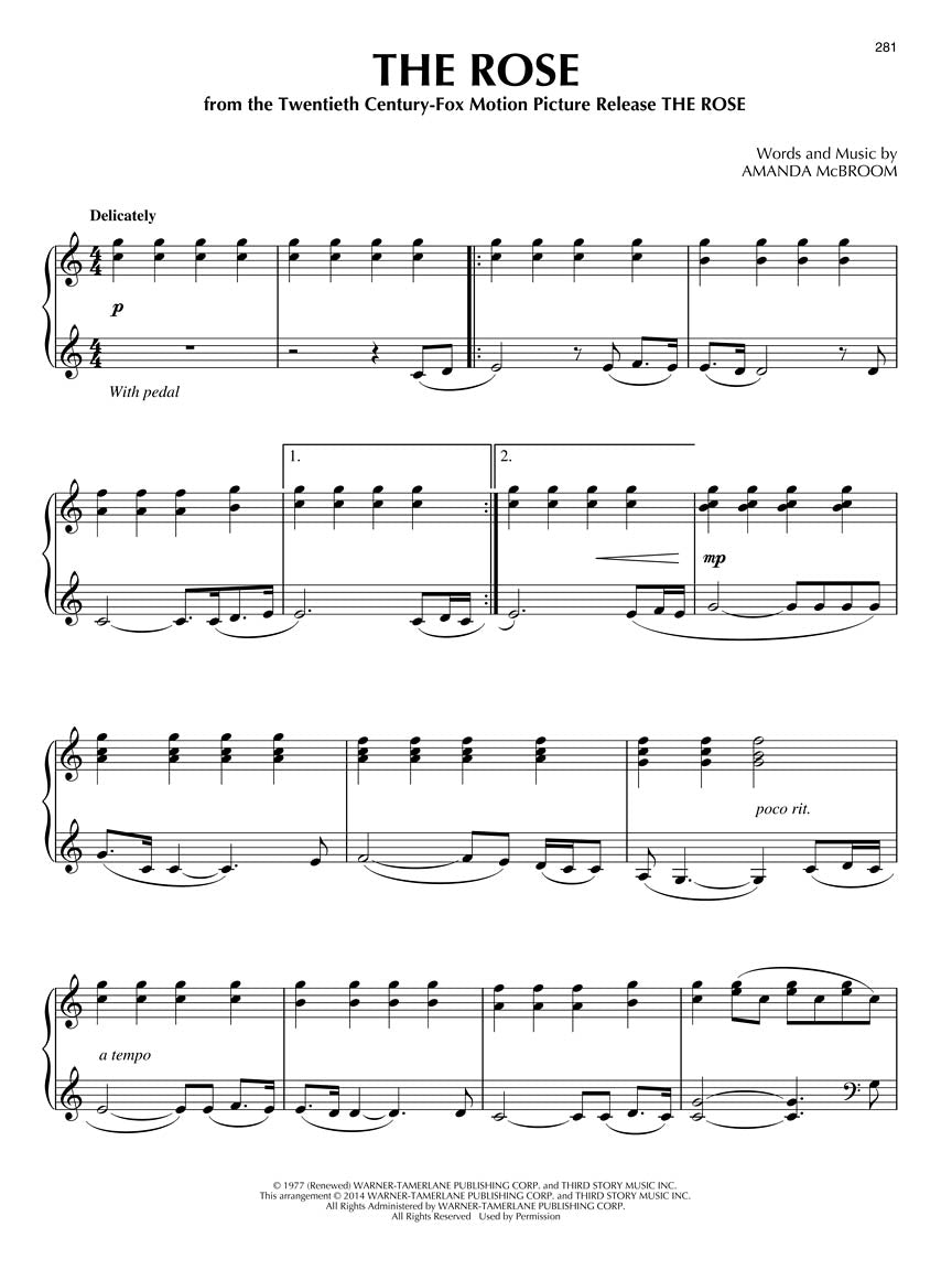 100 Movie Songs - Piano Solo Hal Leonard 102804