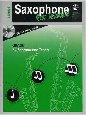 AMEB Saxophone For Leisure Series 1 Grade 1 - Bb Soprano Saxophone or Tenor Saxophone/CD AMEB 1203081339