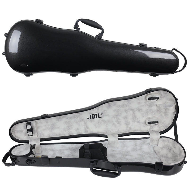 JML Carbon Fibre 1.5 Shaped Violin Case Black 4/4