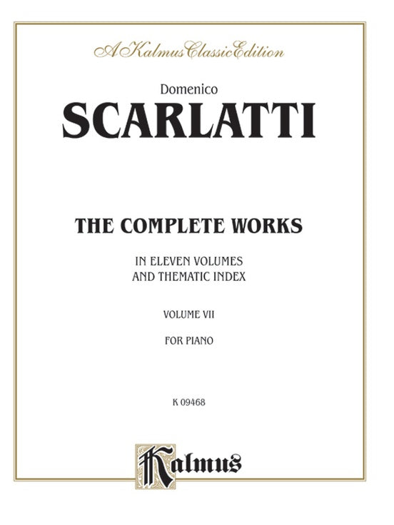 Scarlatti - The Complete Works, Volume VII - Piano Solo (Digital Download)