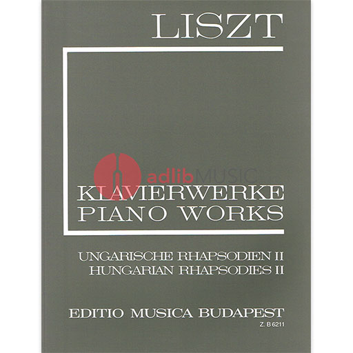 HUNGARIAN RHAPSODIES VOL 2 NOS 10 TO 9 FOR PIANO - LISZT - PIANO - EMB