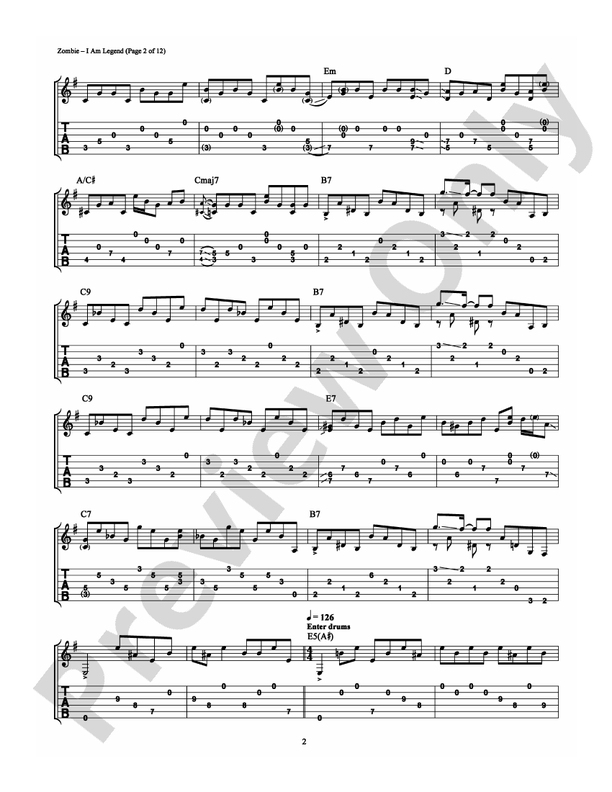 I Am Legend - Guitar TAB (Digital Download)