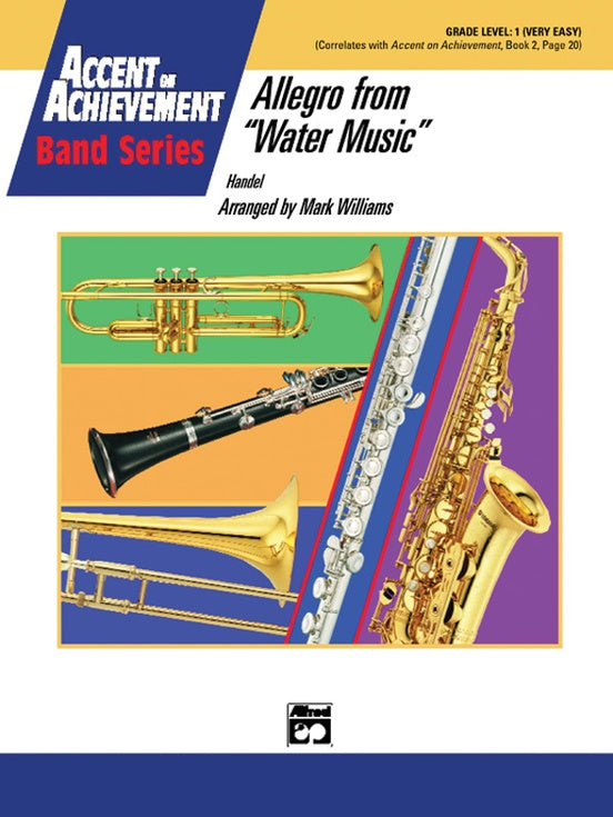 Allegro from Water Music - Concert Band Conductor Score & Parts (Digital Download)