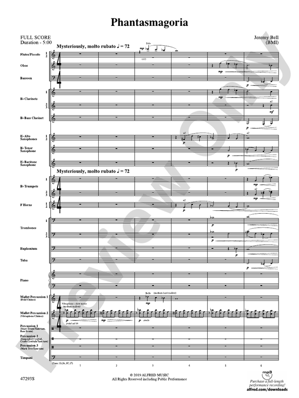 Phantasmagoria - Concert Band Conductor Score & Parts (Digital Download)