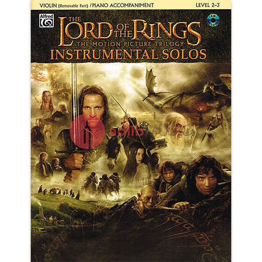 Lord of the Rings Inst Solos Violin Bk/CD