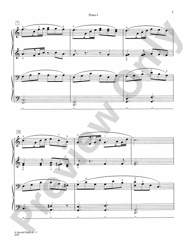 A Special Night: An Arrangement of Silent Night - 2 Pianos, 8 Hands (Digital Download)