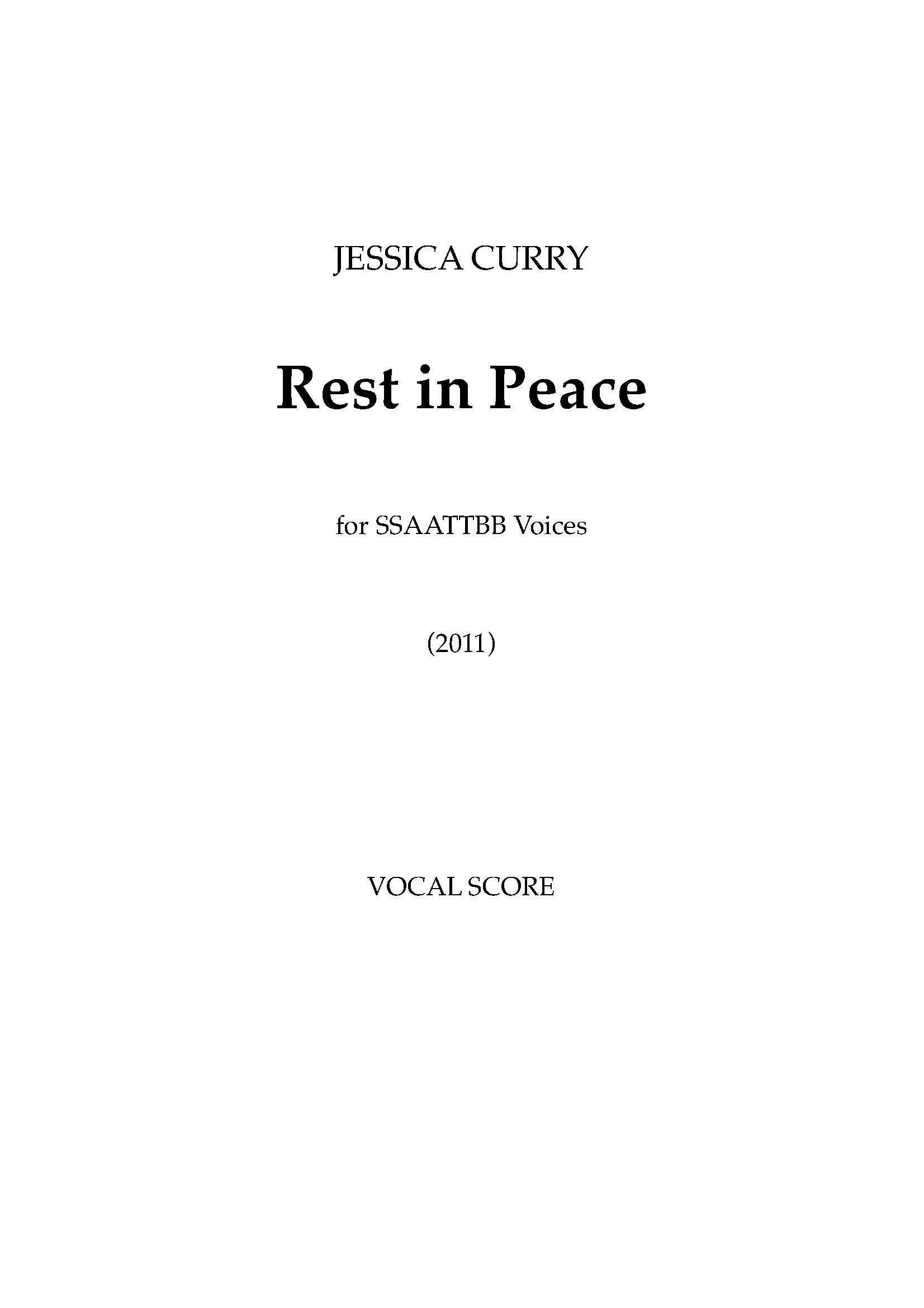 Rest In Peace (from 'Perpetual Light') - SATB Chorus (Digital Download)