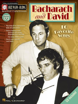Bacharach and David - Jazz Play-Along Volume 123 - Burt Bacharach - Bb Instrument|Bass Clef Instrument|C Instrument|Eb Instrument Hal Leonard Lead Sheet /CD