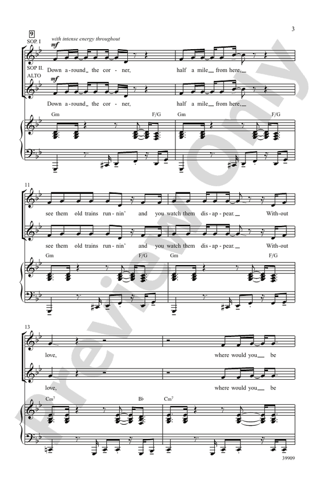 Long Train Runnin' – SSA Choral Octavo (Digital Download)
