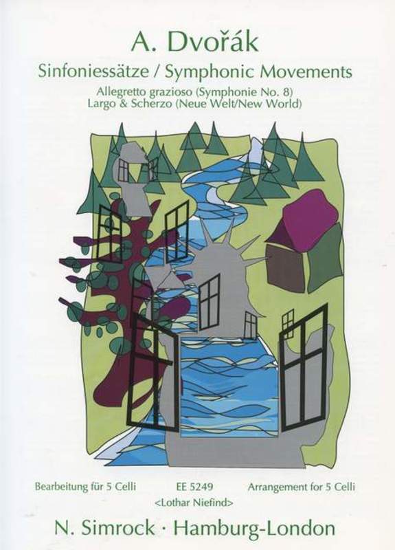 Dvorak - Symphonic Movements - 5 Cellos Simrock M221100597