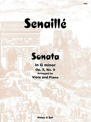 Senaille Sonata in G Minor Op 5 No 9 Viola/Piano