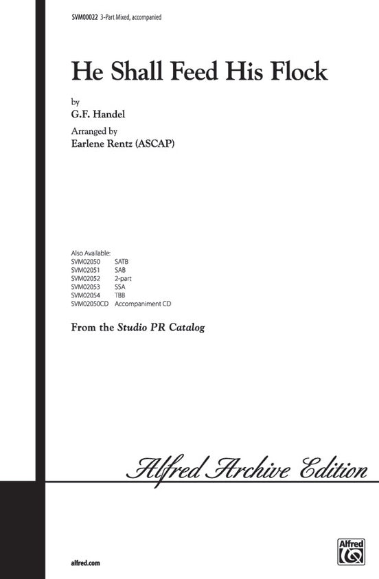 He Shall Feed His Flock – 3-Part Mixed Choral Octavo (Digital Download)