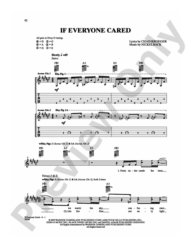 If Everyone Cared - Guitar TAB (Digital Download)
