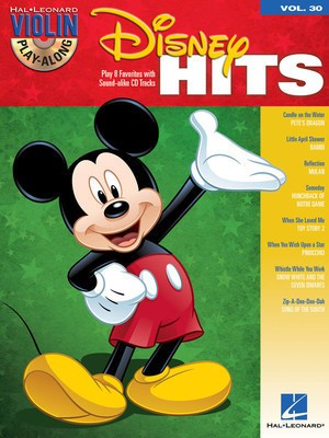 Disney Hits - Violin Play-Along Volume 30 - Various - Violin Hal Leonard