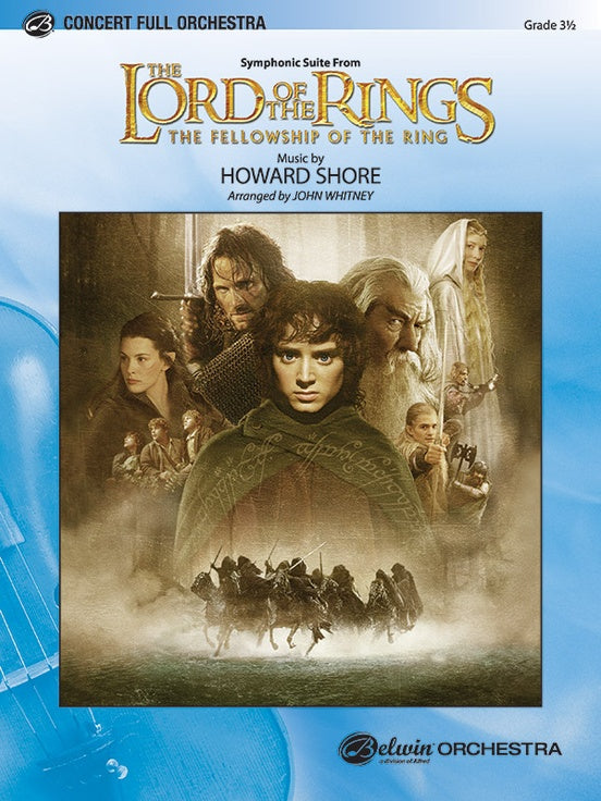 The Lord of the Rings: The Fellowship of the Ring, Symphonic Suite from – Full Orchestra Conductor Score & Parts (Digital Download)