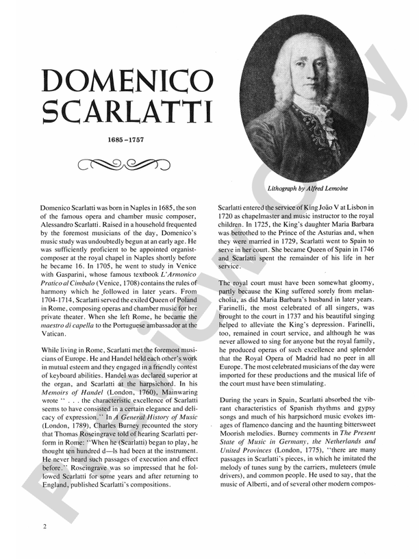 Scarlatti - An Introduction to His Keyboard Works - Piano (Digital Download)