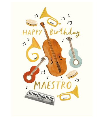 Greeting Card - Happy Birthday Maestro