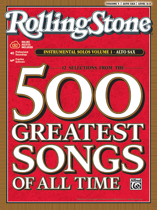 Rolling Stone Instrumental Solos 1 Asax Book/CD