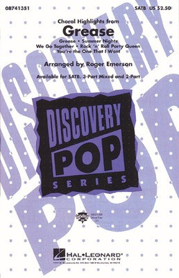 Grease (Choral Highlights) - 2-Part Roger Emerson Hal Leonard Choral Score Octavo