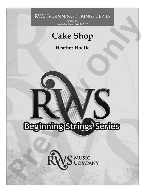 Cake Shop - String Orchestra Conductor Score & Parts (Digital Download)
