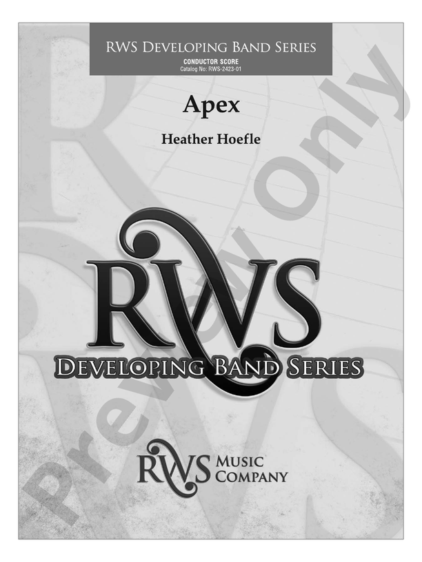 Apex - Concert Band Conductor Score & Parts (Digital Download)